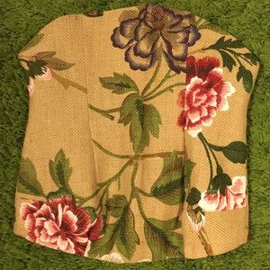 rose and linen bodice, size 26